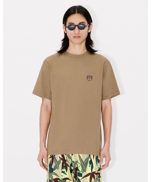 KENZO Happy Tiger 刺繍 クルーネック 半袖 Tシャツ KENZO tシャツ 'KENZO Happy Tiger' エンブロイダリー Tシャツ