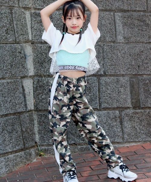 RandS/R tシャツ メッシュレイヤードT キッズ 子供服 男の子 女の子