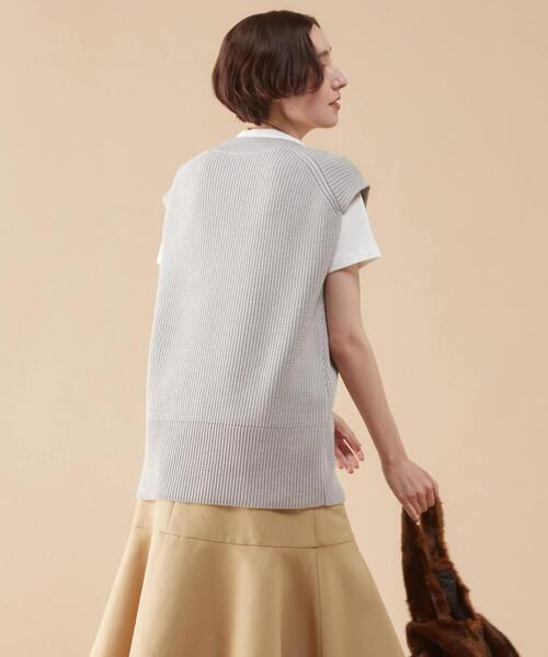 「martinique」 Vネックニット FREE ネイビー レディース_画像8