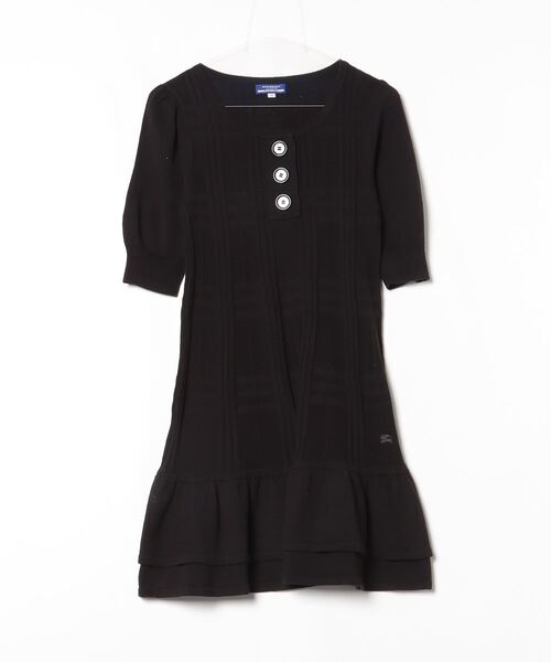 BURBERRY バーバリーブルーレーベル】ニットワンピース チェック