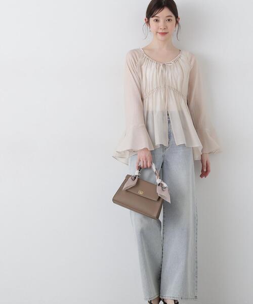 ブラウス シャツ フィッシュテール楊柳ブラウス / 1215110505 レディース PROPORTION BODY DRESSING ブラウス シャツ フィッシュテール
