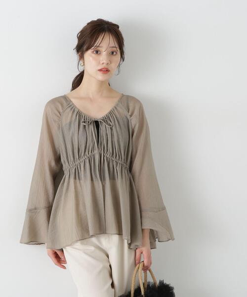 ブラウス シャツ フィッシュテール楊柳ブラウス / 1215110505 レディース PROPORTION BODY DRESSING ブラウス シャツ フィッシュテール