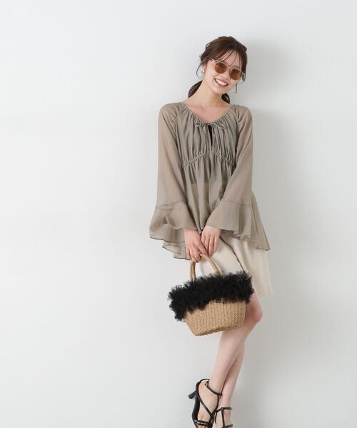 ブラウス シャツ フィッシュテール楊柳ブラウス / 1215110505 レディース PROPORTION BODY DRESSING ブラウス シャツ フィッシュテール