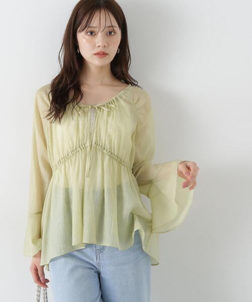 ブラウス シャツ フィッシュテール楊柳ブラウス / 1215110505 レディース PROPORTION BODY DRESSING ブラウス シャツ フィッシュテール