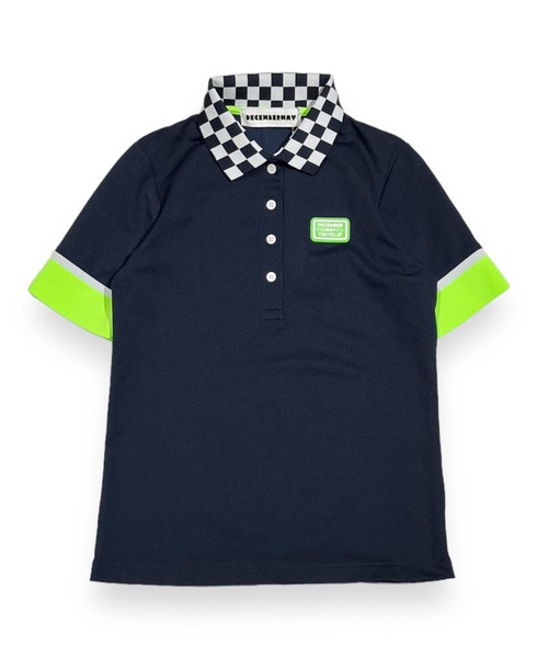 DECEMBERMAYディセンバーメイCheckered poloポロシャツ DECEMBERMAY（ディセンバーメイ） uvカット ポロシャツ ポロ Checkered