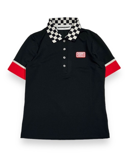 DECEMBERMAYディセンバーメイCheckered poloポロシャツ DECEMBERMAY（ディセンバーメイ） ポロシャツ ポロ Checkered polo