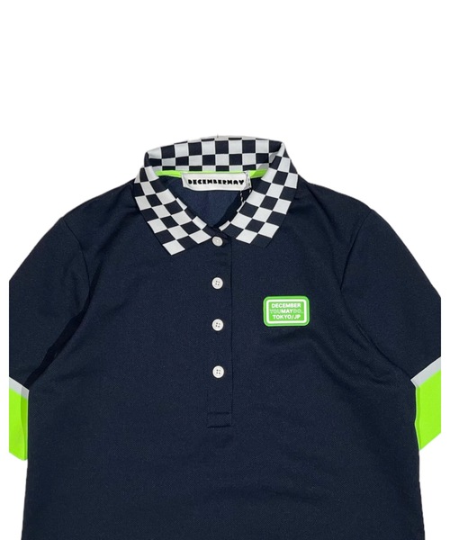 DECEMBERMAYディセンバーメイCheckered poloポロシャツ DECEMBERMAY（ディセンバーメイ） uvカット ポロシャツ ポロ Checkered