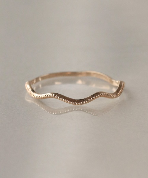 Noir de poupee K10 リング NOIR DE POUPEE 指輪 リング K10 layer ring 波ミル レディース