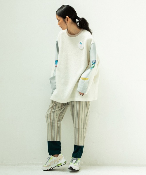 STOF（ストフ） セーター ニット FLAGMENTS MIX PULLOVER メンズ