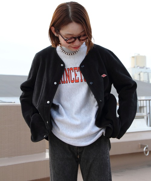 Danton（ダントン） ノーカラージャケット 36 ナチュラル レディース