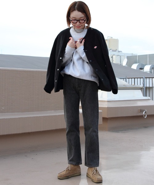 Danton（ダントン） ノーカラージャケット 36 ナチュラル レディース