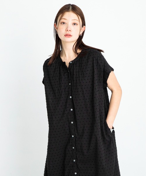 てるときあSonny Labelコットンストライプドビーギャザーワンピース Sonny Label｜コットンストライプドビーギャザーワンピース