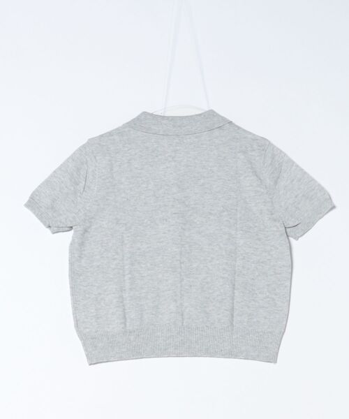 ボタンポロニットトップス ボーダーポロニットトップス – hellam