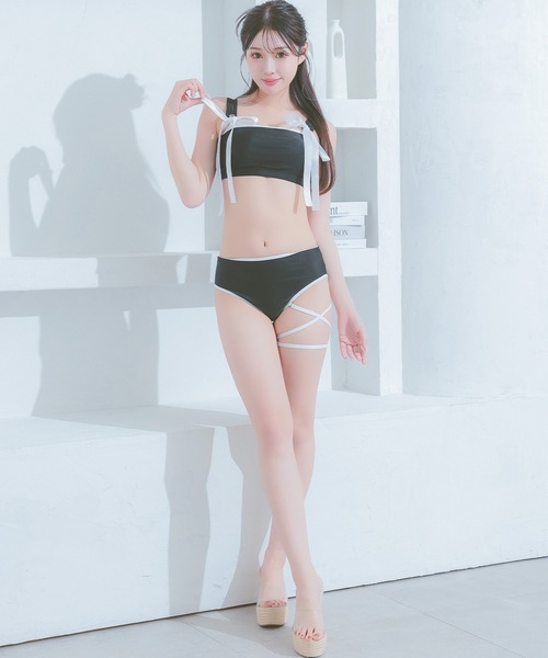 BABY●水着 ビキニ新品未使用 水着 シンプルクロスビキニ 2点セット レディース : ZOZOTOWN Yahoo!店