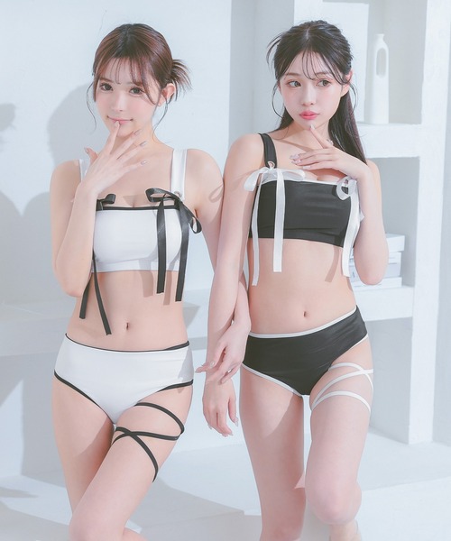 水着 Lace Ladies（レースレディース） 水着 「4点セット」透かし ニット