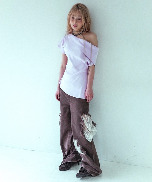 igi レースクラッシュデニム デニム igi ジーンズ デニム デニムパンツ HIDDEN LACE CLASH DENIM
