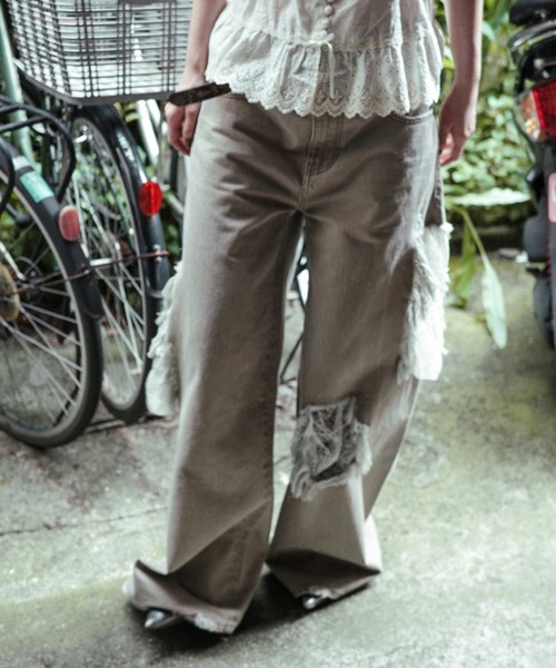 レースクラッシュデニム igi HIDDEN LACE CLASH DENIM / レースクラッシュデニム（デニム