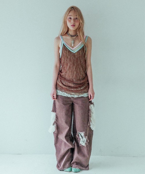 igi レースクラッシュデニム デニム HIDDEN LACE CLASH DENIM / レースクラッシュデニム（デニム