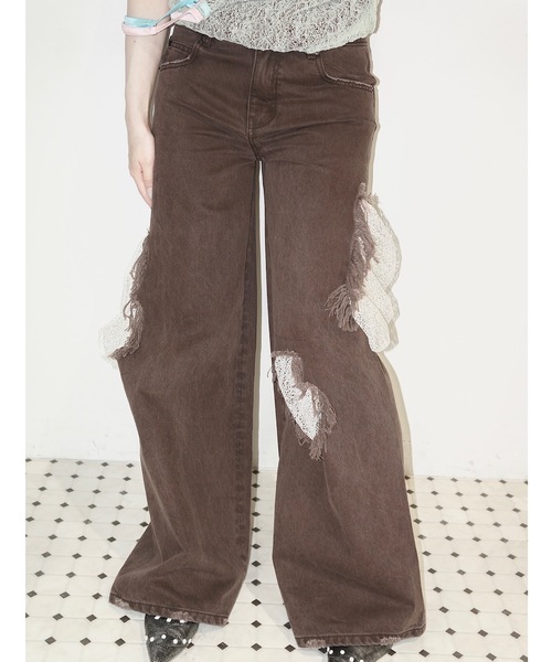 igi レースクラッシュデニム デニム igi ジーンズ デニム デニムパンツ HIDDEN LACE CLASH DENIM