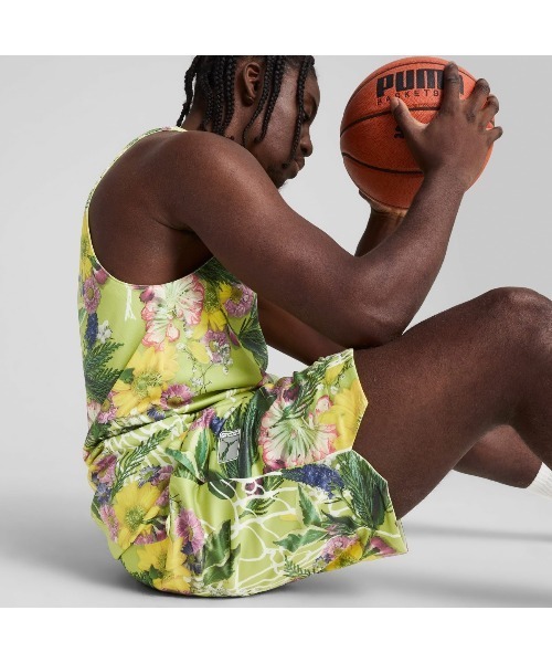 PUMA パンツ DUNKED IN FLORALS AOP SHORT（プーマ ダンク イン