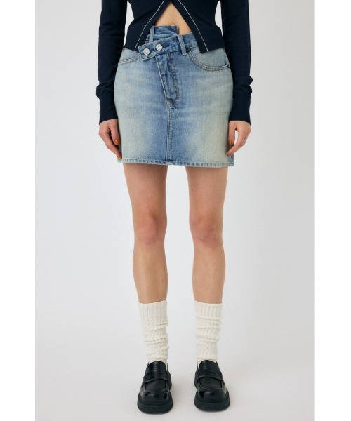 MOUSSY（マウジー） デニムスカート CROSS WAIST ミニスカート