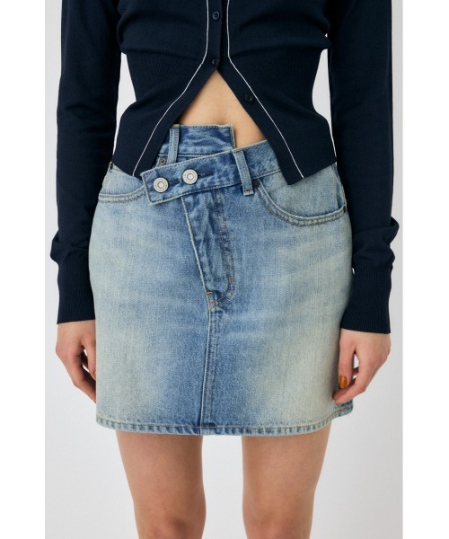 MOUSSY（マウジー） デニムスカート CROSS WAIST ミニスカート