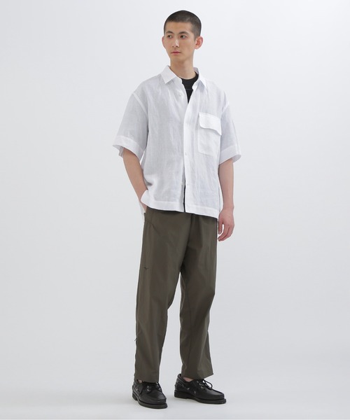 MARGARET HOWELL シャツ SHIRTING LINEN SHIRT メンズ