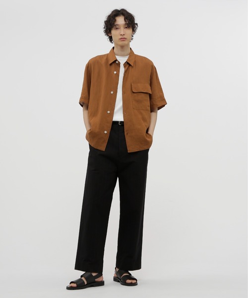 MARGARET HOWELL シャツ SHIRTING LINEN SHIRT メンズ