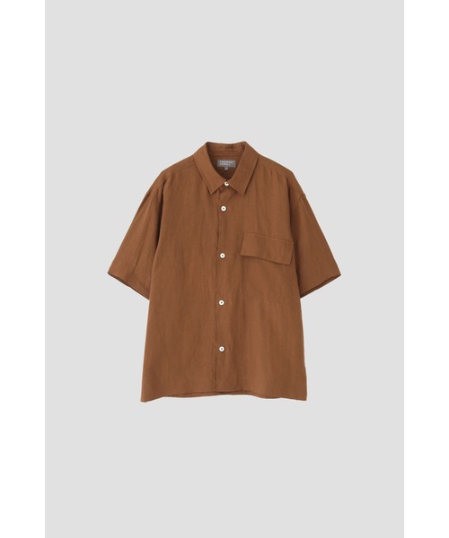 Margaret Howell SHIRTING LINEN 麻ポロシャツ HIGHCOUNT COTTON LINEN SHIRT | MARGARET HOWELL（マーガレット