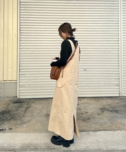 I-SOOK（アイスー） ジャンパースカート コットンロングジャンパー