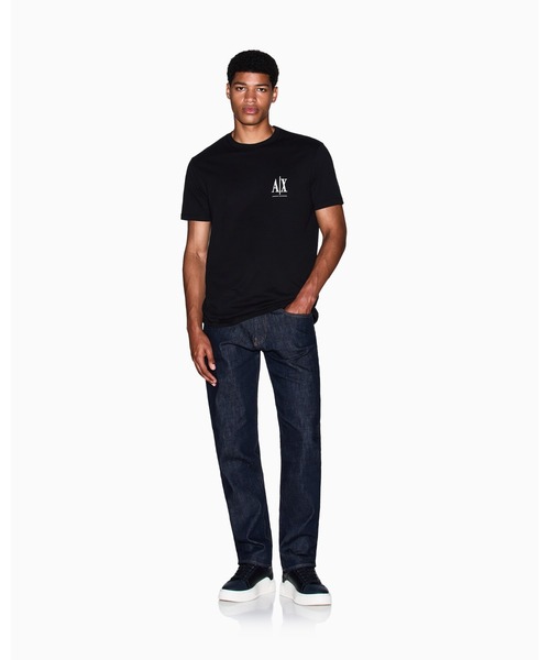 Armani Exchange ロゴ ICON 半袖 クルーネック Tシャツ A|X アルマーニ エクスチェンジ】ICON 半袖クルーネックTシャツ