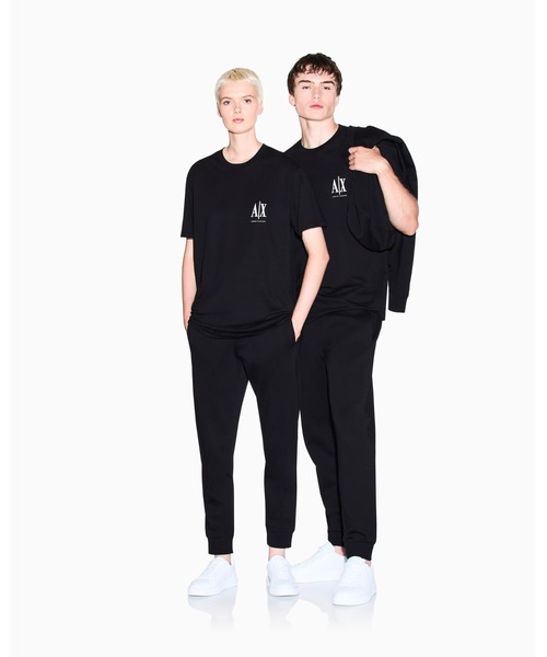 tシャツ 「A|X アルマーニ エクスチェンジ」ICON ワンポイント半袖クルーネックTシャツ/REGULAR メンズ レディースの画像