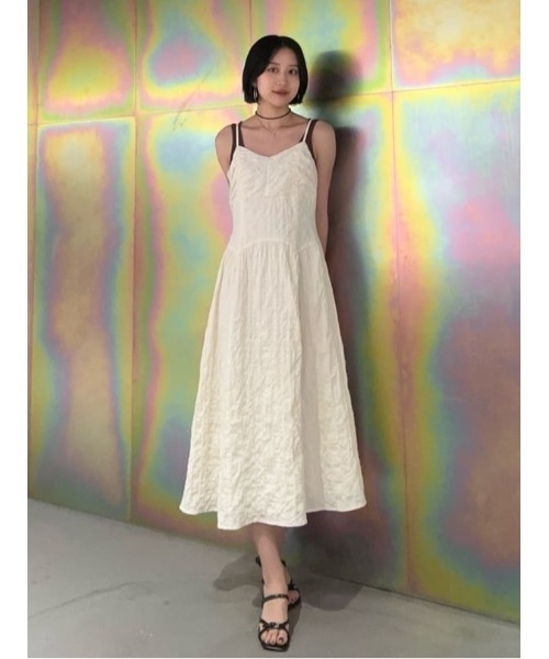 【新品タグ付き】gather volume cami one-piece gather volume cami one-piece – andequal