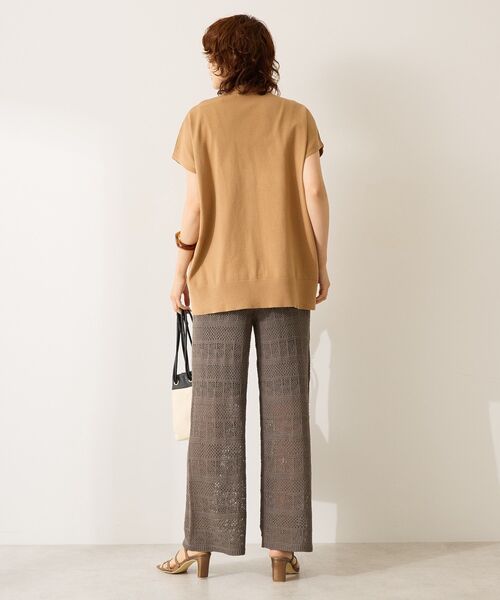 AMERICAN HOLIC パンツ レース編みニットパンツ レディース
