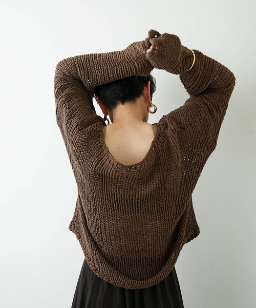 Whim Gazette（ウィム ガゼット） 長袖ニット FREE ブラウン