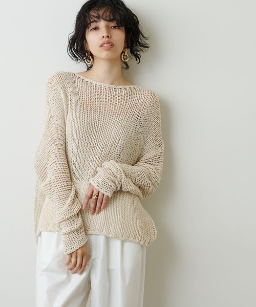 Whim Gazette（ウィム ガゼット） 長袖ニット FREE ブラウン