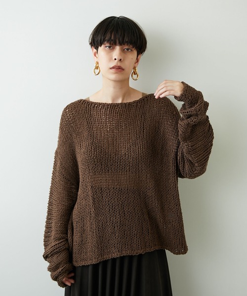 Whim Gazette（ウィム ガゼット） 長袖ニット FREE ブラウン