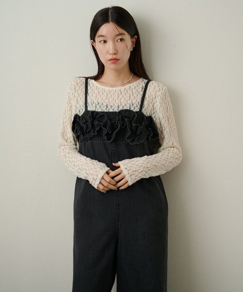 サロペット・オーバーオール・オールインワン ume Floral Cozy Cami Romper サロペット・オーバーオール・オールインワン ume Floral Cozy