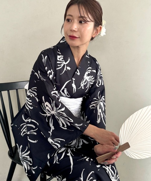 浴衣 新柄登場！選べる9柄展開 1人で着られる浴衣2点セット(浴衣/帯