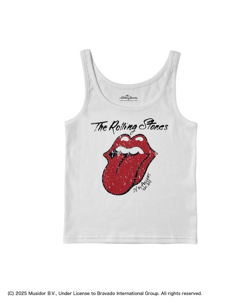 tシャツ 「The Rolling Stones」リブタンク レディース