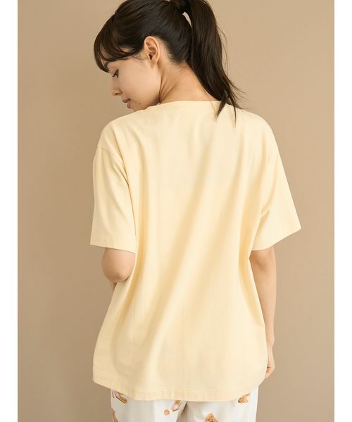 パジャマ ルームウェア 「ONLINE限定」スポーティーベアワンポイントTシャツ＆総柄ショートパンツセット レディース | gelato pique | 04
