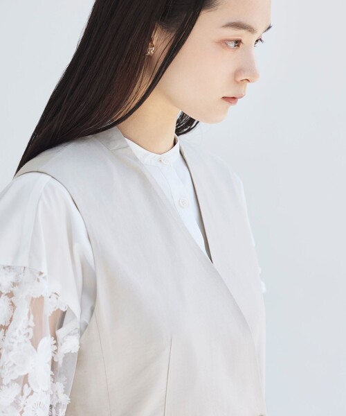 BIANCA（ビアンカ） ベスト ジレ 「着回し抜群」ドライタッチリネン