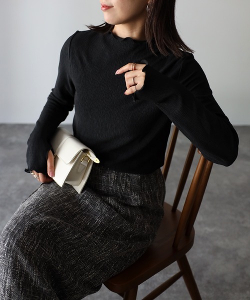 「Riberry」 長袖カットソー MEDIUM アイボリー レディース