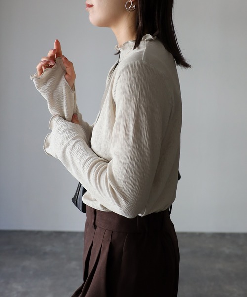 「Riberry」 長袖カットソー MEDIUM アイボリー レディース