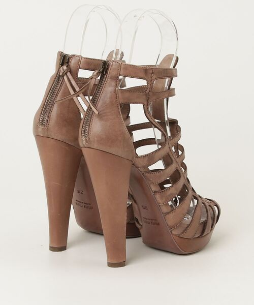 miu miu（ミュウミュウ） ヒールサンダル 36 ブラウン レディース