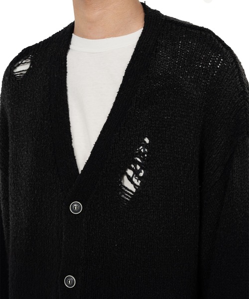 KAMIYA カーディガン Sun Faded Like Knit Cardigan メンズ : ZOZOTOWN