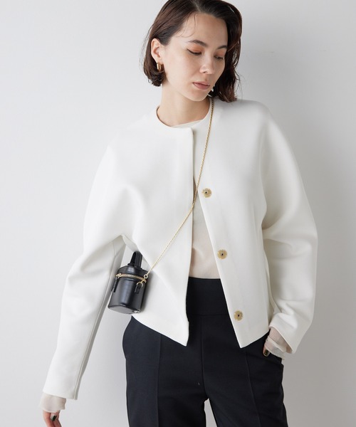 ウィムガゼット　ノーカラージャケット Whim Gazette（ウィム ガゼット） ノーカラージャケット FREE ホワイト