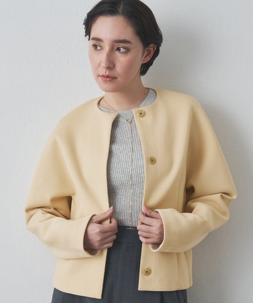 Whim Gazette（ウィム ガゼット） ノーカラージャケット FREE ホワイト