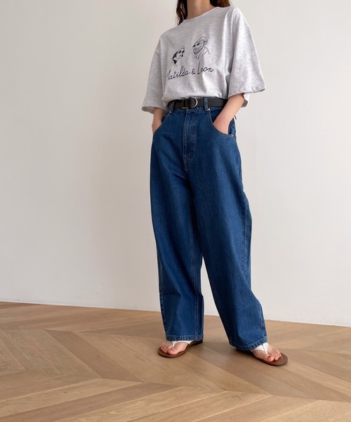 「CANAL JEAN」 「El mar」半袖Tシャツ ONE SIZE ライトグレー レディース_画像7