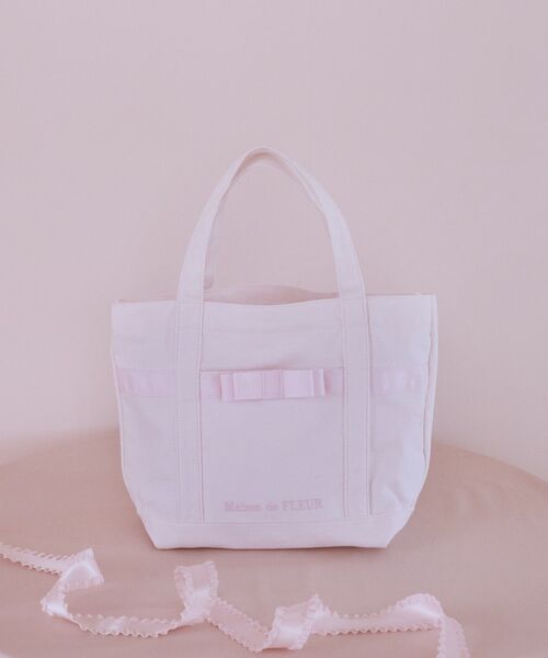 ピンクマニアボリュームリボン2WayトートMバッグ/Maison de FLEUR